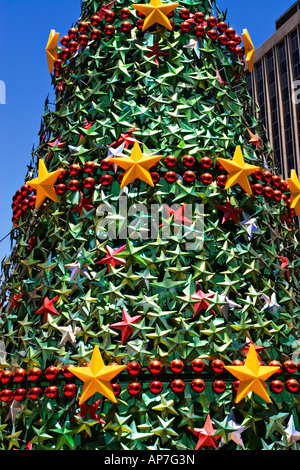 Melbourne  Scenic / A Christmas Tree displayed  in Melbourne`s City Square,Melbourne Australia. Stock Photo